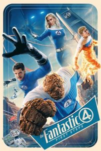 The Fantastic 4: First Steps (2025) Hindi, English Action poster, IMDb 7