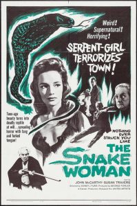 The Snake Woman (1961) Hindi, Chinese Horror poster, IMDb 4.7